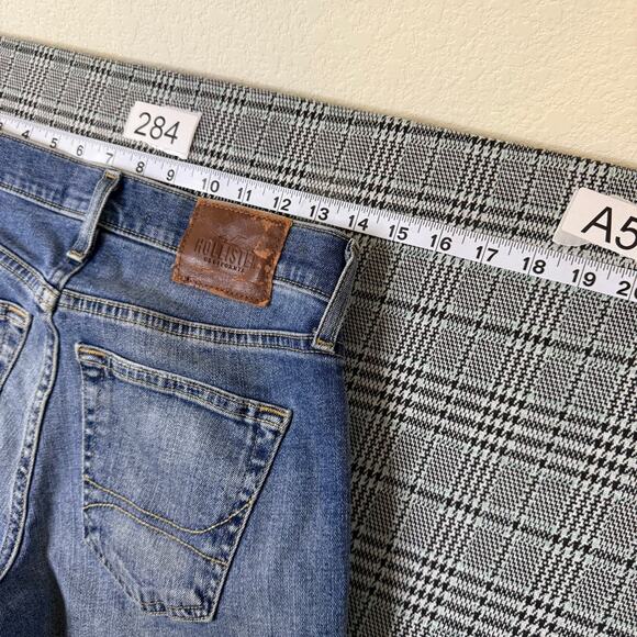 Hollister Men's Jeans Light Blue Denim Slim Straight Fit Stretch Size 26x30 - Picture 3 of 10